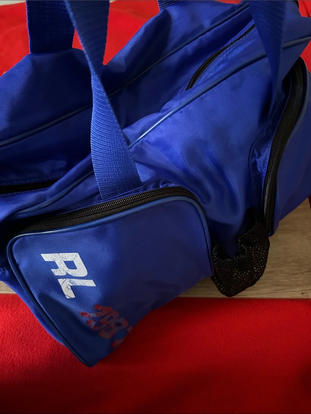 Blue Men's Sports Duffel Bag  Nylon